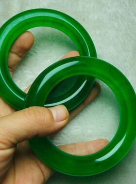 古玩杂项捡漏,满绿色翡色