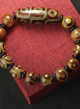 西藏九眼天珠手链三六串