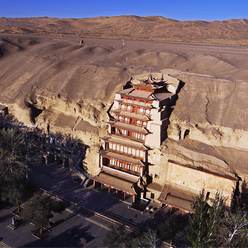 敦煌旅游 莫高窟鸣沙山月牙泉含门票一日游+人工深度讲解精品小团 - 图1