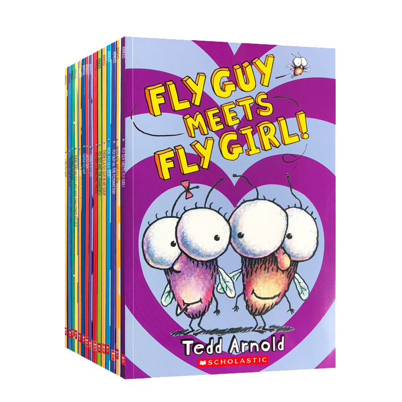 苍蝇小子英文版15册Hi Fly Guy苍蝇小子系列flyguy苍蝇小子英文绘本儿童英文初级章节书原版英文小说读物幽默趣味全彩英语爆笑读物-图3