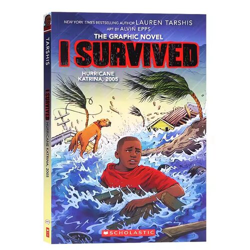 幸存者系列 I Survived 英文原版漫画章节小说5册合集Graphic Novel泰坦尼克号沉没鲨鱼袭击英语Scholastic儿童阅读桥梁章节书 - 图2
