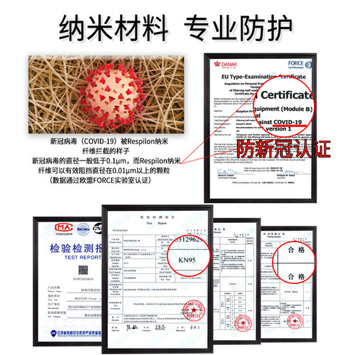 欧盟品牌Respilon瑞世保3d立体款口罩不勒耳FFP2欧标KN95防护口罩 - 图0