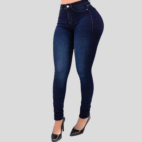 2022fashion jeans women high waist ladies long pants 女裤 - 图2