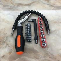 Universal ratchet screwdriver L type right-angle wrench corner bending flexible shaft cross I plum hexagonal batch head 513 sleeve