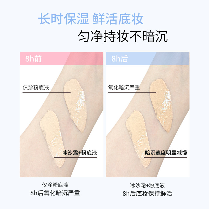 柚子小西 CCSHEER沁水冰沙面霜水光感拉满保湿补水多效一抹化水 - 图3