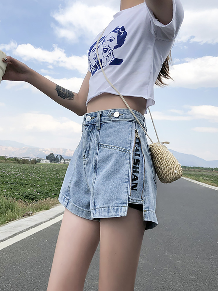 2022 summer women sexy denim short jeans pants ladies shorts - 图0