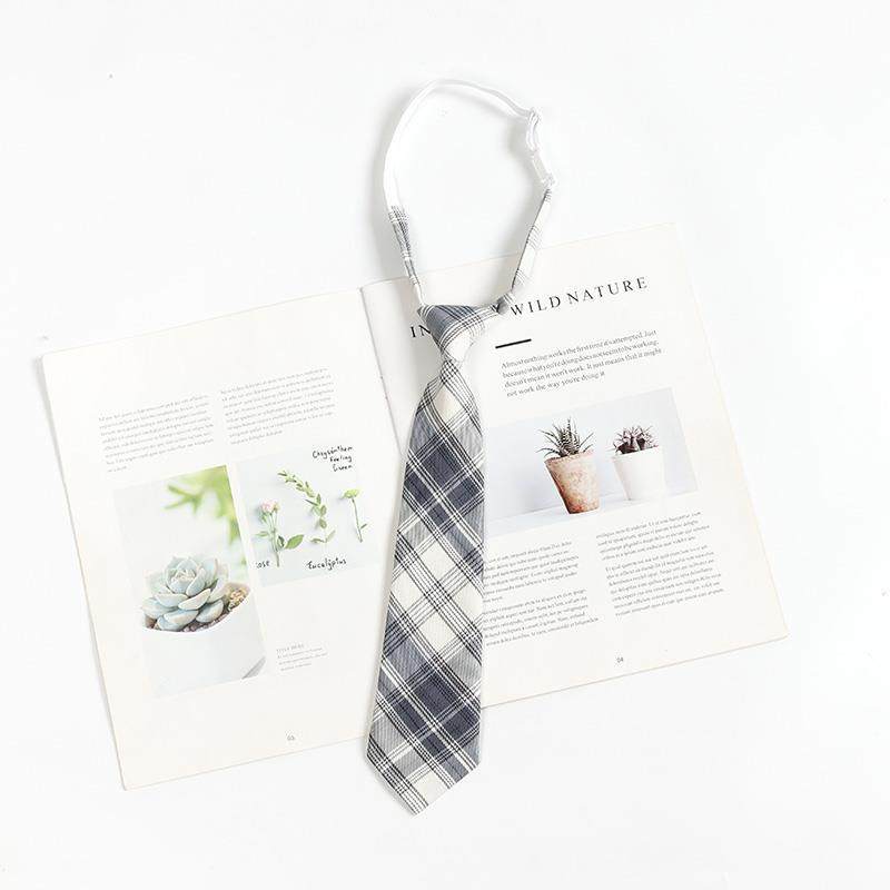 灰色条纹格子懒人免打日系学院风复古领带女学士服领结衬衫配饰男,淘宝优惠券,粉丝福利购,淘宝优惠卷