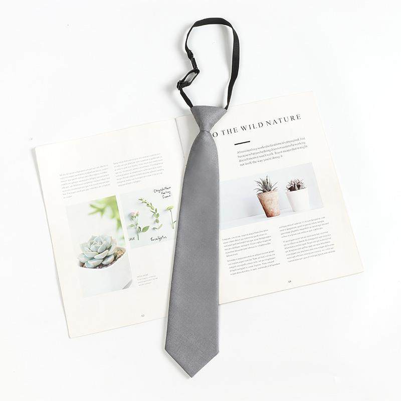 灰色条纹格子懒人免打日系学院风复古领带女学士服领结衬衫配饰男,淘宝优惠券,粉丝福利购,淘宝优惠卷