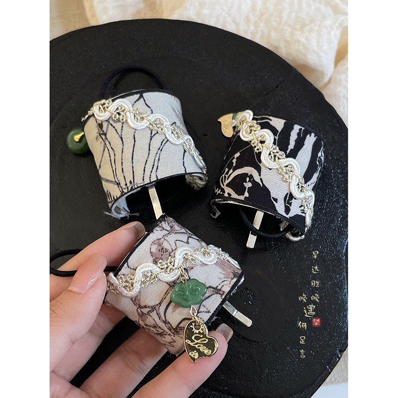 新中式平安扣流苏马尾扣女古风国风发扣发夹民族风发饰高级感头饰,淘宝优惠券,粉丝福利购,淘宝优惠卷