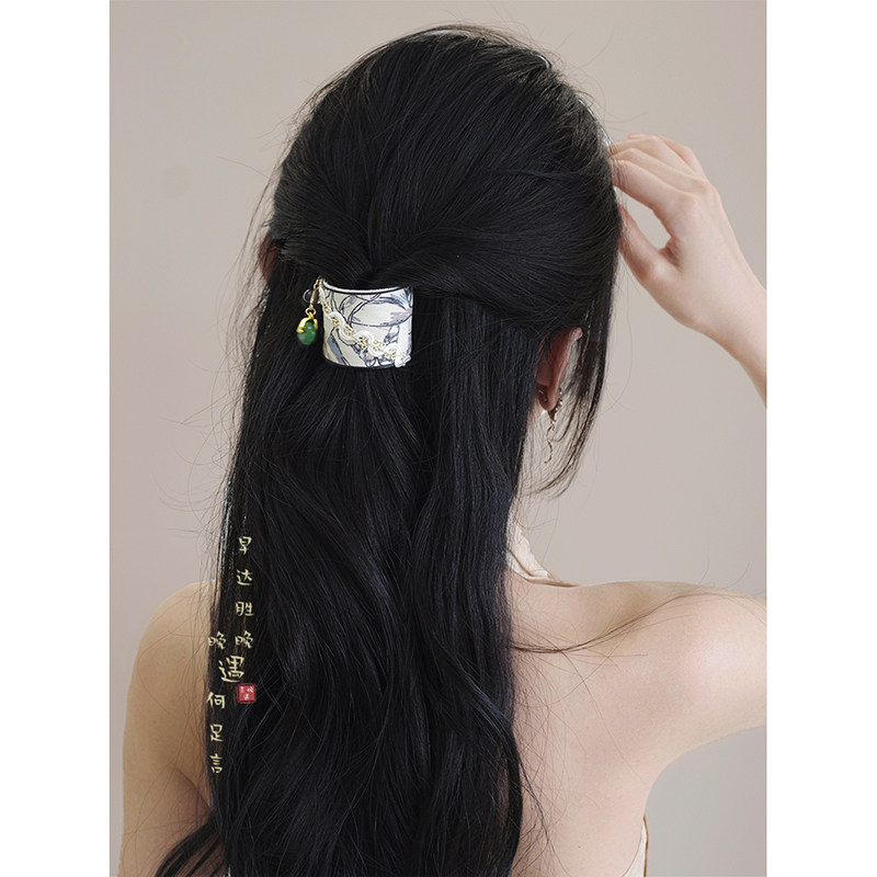 新中式平安扣流苏马尾扣女古风国风发扣发夹民族风发饰高级感头饰,淘宝优惠券,粉丝福利购,淘宝优惠卷