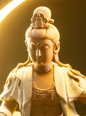 中式陶瓷观音菩萨佛像工艺品