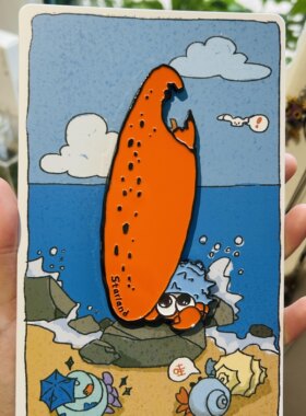 威海文创寄居蟹蟹钳金属磁吸开瓶器冰箱贴旅游收藏纪念品伴手礼