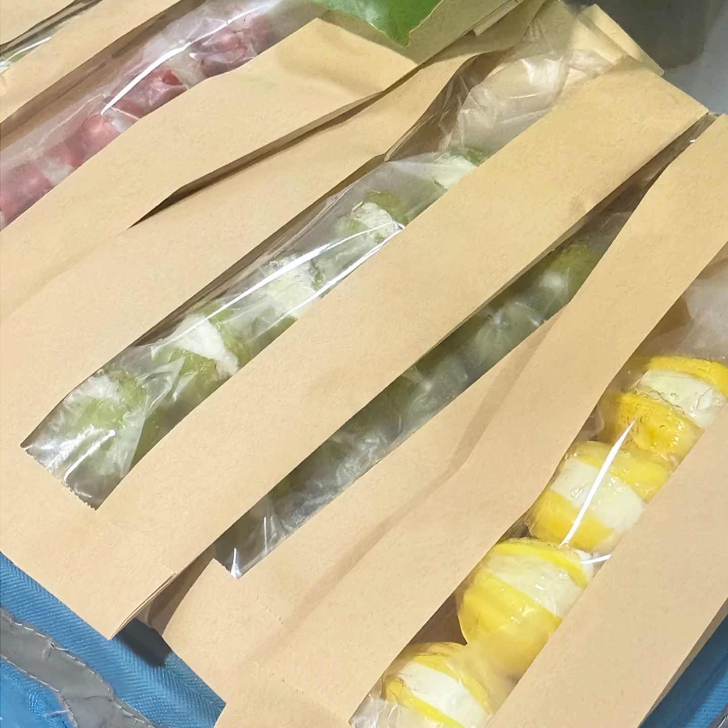 水果奶皮子糖葫芦独立包装袋黄色牛皮纸淋膜脆皮烤肠一次性打包袋,淘宝优惠券,粉丝福利购,淘宝优惠卷