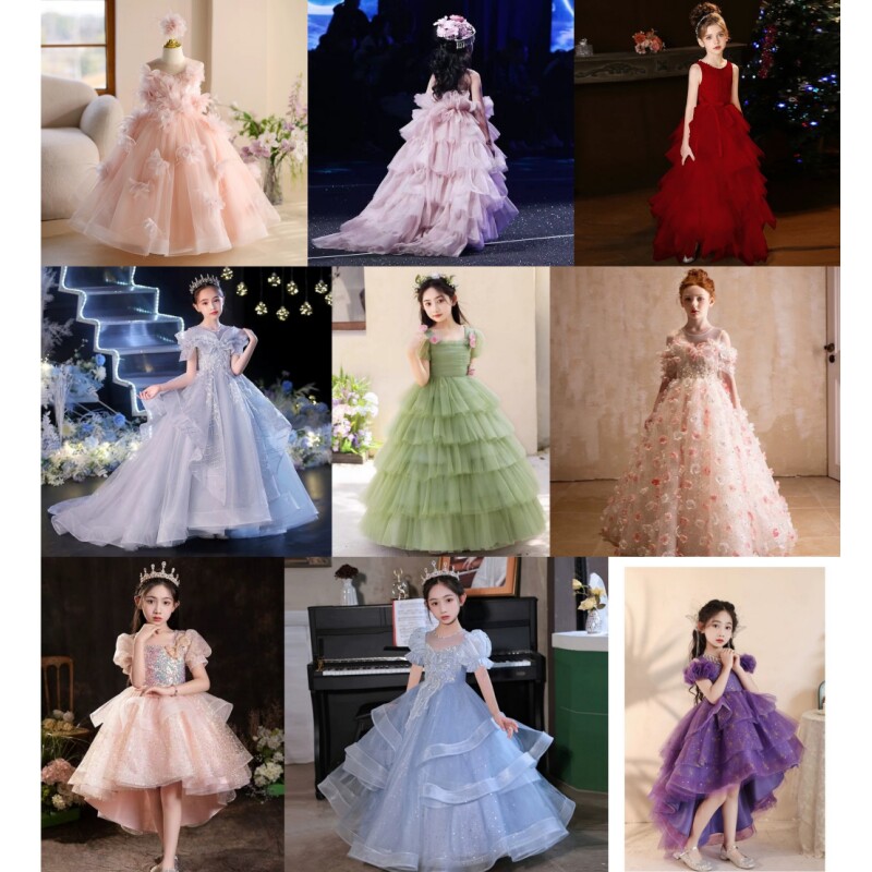 出租儿童礼服女童高端主持公主裙女孩生日钢琴演奏演出冬定金押金,淘宝优惠券,粉丝福利购,淘宝优惠卷