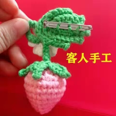 diy手工胸针安全别针一字双孔胸针材料胸针徽章胸花材料饰品配件 - 图2
