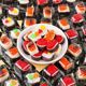 Whatever you want, 3D modeling sushi gummies, gummy candies, high-looking and cute shapes, qq candy casual V?