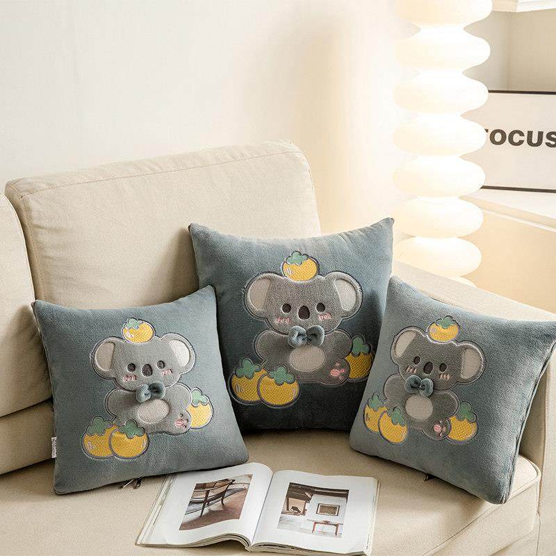 冬季两用抱枕被子加厚牛奶绒卡通沙发汽车靠垫办公室午睡枕头毛毯,淘宝优惠券,粉丝福利购,淘宝优惠卷