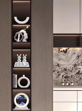 简约电视柜酒柜装饰客厅摆件高端大气上档次餐边柜工艺品2025新款