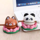 Work station decompression size panda wooden fish knock to decompress children