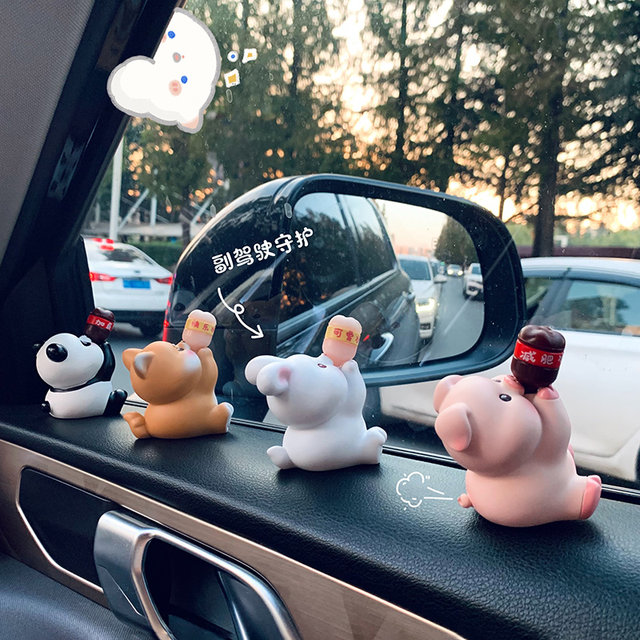 High-end Shiba Inu center console decompression car decoration ornaments