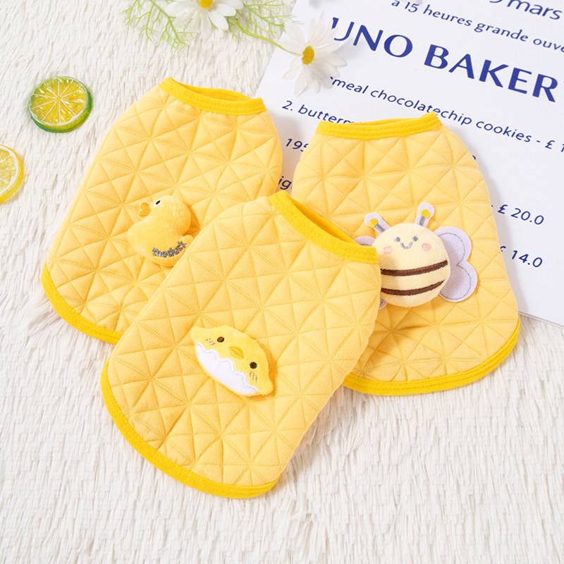 小猫咪衣服秋冬蜜蜂马甲卡通背心加厚保暖可爱幼猫金渐层宠物服装,淘宝优惠券,粉丝福利购,淘宝优惠卷