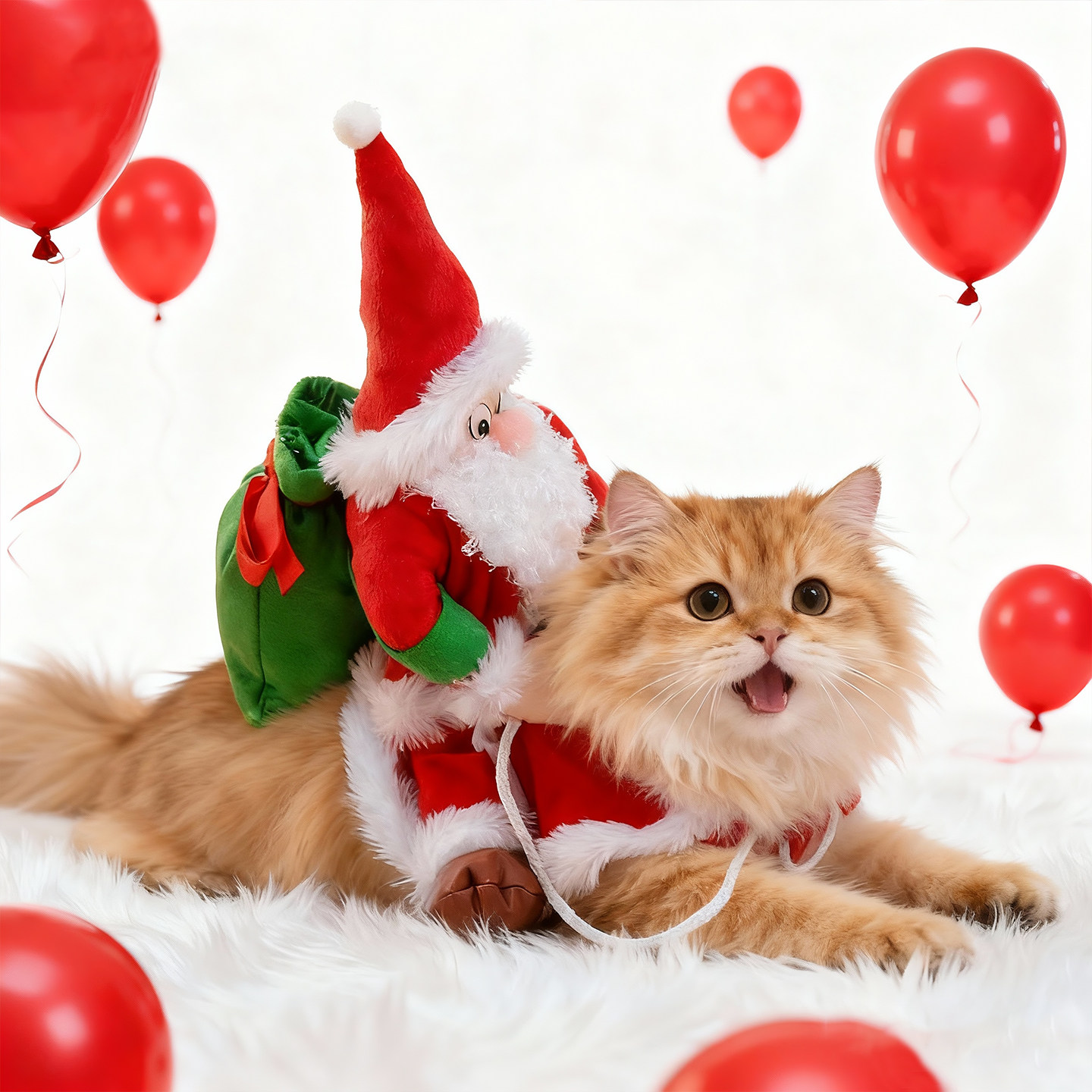 圣诞节狗狗服装新款圣诞老人毛绒骑马装金毛柴犬猫咪宠物节日服饰,淘宝优惠券,粉丝福利购,淘宝优惠卷