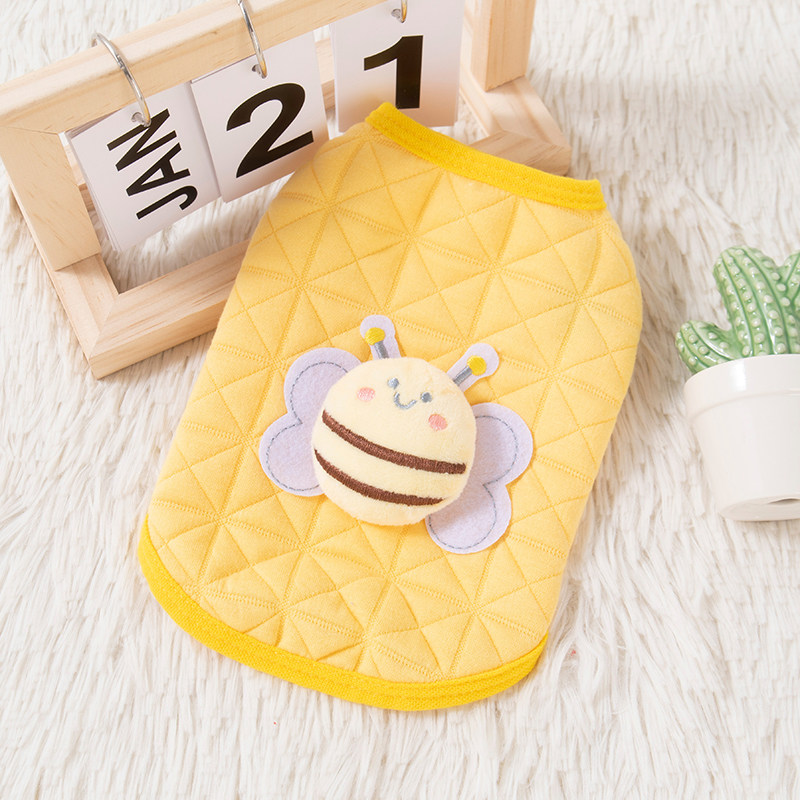 小猫咪衣服秋冬蜜蜂马甲卡通背心加厚保暖可爱幼猫金渐层宠物服装,淘宝优惠券,粉丝福利购,淘宝优惠卷