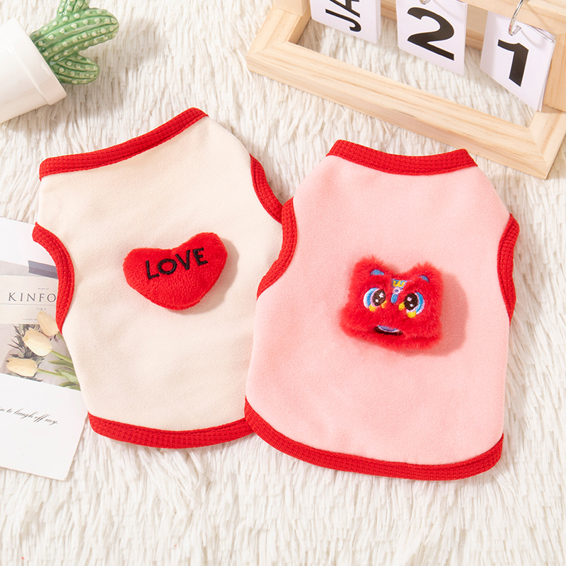 奶猫奶狗小号背心0-3个月小猫家居服布偶金渐层猫咪衣服秋冬保暖 - 图3