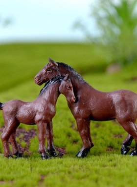 农场pvc微景观花盆奶牛小动物