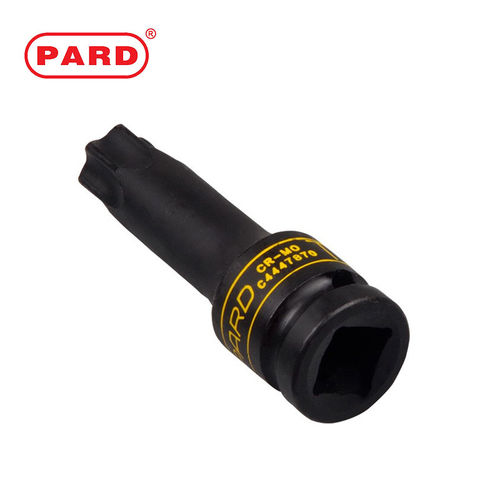 美国PARD进口气动3/8梅花六星型花型旋具套筒风炮扳手批头T15-T55 - 图1