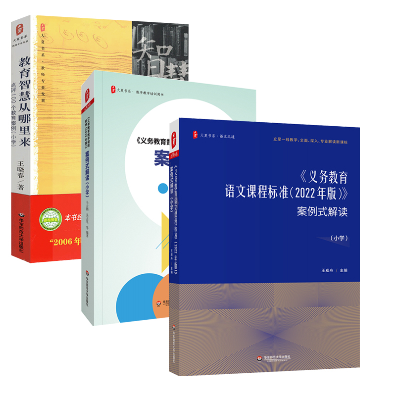 【全3册】正版 2022年版义务教育语文课程标准案例式解读小学语文王崧舟课本教材案例分析课堂教师用书教师学习新课程标准-图0