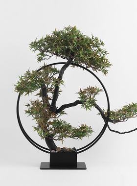 中式现代铁艺迎客松售楼处