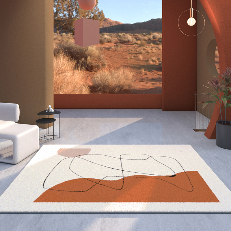 羊羔绒客厅卧室加厚北欧ins床边毯 慕芬地毯