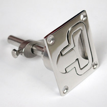 Yacht Accessories 316 Stainless Steel Floor Lock Manufacturer Marine Five Gold Accessories Floor Mouth Handle