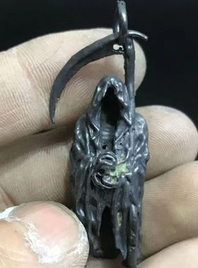 男女情侣金属黄铜镰刀死神