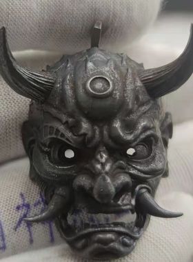 黄铜复古做旧男嘻哈般若项链摇滚