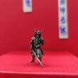 纯铜金属 斜刀 武士古代兵人玩具模型桌面游戏战棋子摆件军事手办