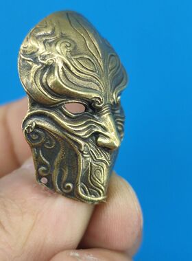 黄铜画江湖不良人动漫周边李星云不良帅铜面具模型手办挂件钥匙扣