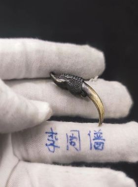 男女情侣黄铜兽爪个性项链吊坠