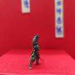 纯铜金属 斜刀 武士古代兵人玩具模型桌面游戏战棋子摆件军事手办
