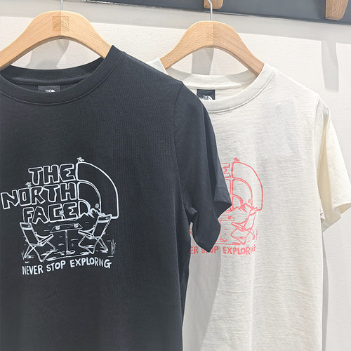 26春夏新款TheNorthFace北面户外徒步运动棉质圆领短袖T恤女8GXE - 图1