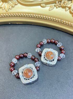 【妙手生金】黑金超七镶嵌女款戒