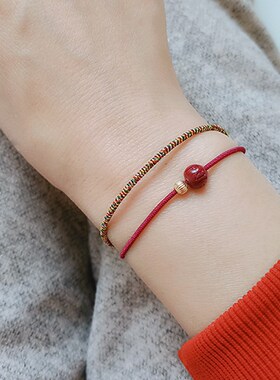 原创DIY款紫金砂六字真言6mm编织