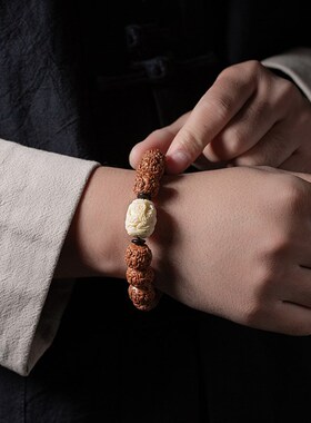 金刚菩提盘玩手串约15mm原创DIY