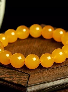 天然黄玛瑙手链女黄玉髓单圈8mm1