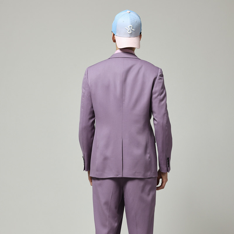 RARE威雅意大利男装 春夏款紫色叠门搭袢扣休闲绅士正装西服,淘宝优惠券,粉丝福利购,淘宝优惠卷