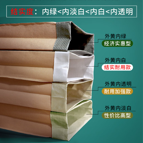 定做纸塑复合编织袋25kg牛皮纸pvc袋色母粒子化工颗粒包装蛇皮袋 - 图1
