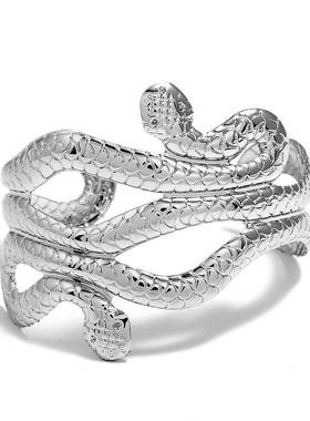 bracelet women jewelry hand catenary 压花小蛇图案手镯宴会饰