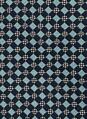 CANALI25春夏蓝绿时尚色真丝领带