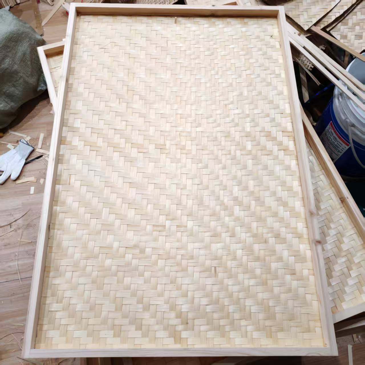 竹编簸箕方形米筛子有孔托盘大孔茶叶筛网晾晒家用竹制品竹筐竹匾,淘宝优惠券,粉丝福利购,淘宝优惠卷